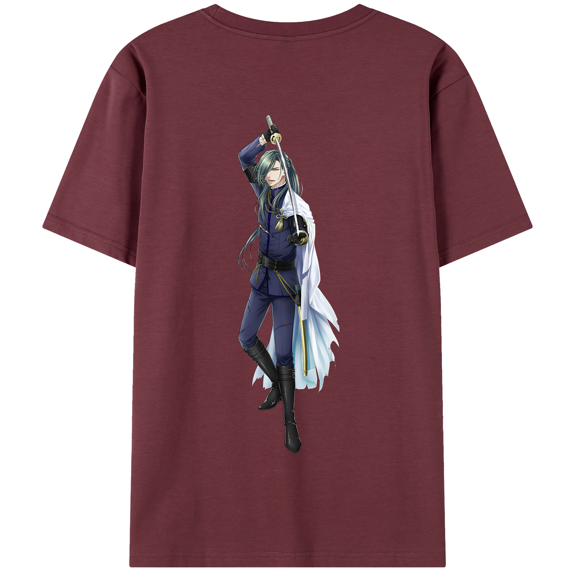 （画像用） 刀剣乱舞 Touken Ranbu 綿100％半袖Tシャツ（背面プリント）